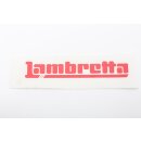 Aufkleber "Lambretta" Serie 80, rot, 14,5x3cm