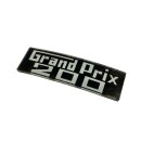 Schriftzug "Grand Prix 200" -schwarz/weiß-